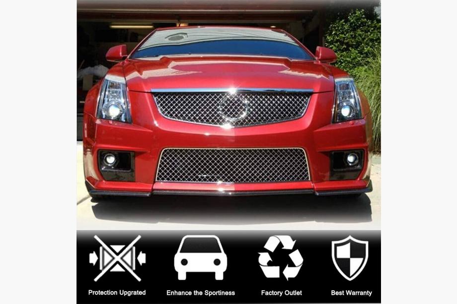Cadillac CTS 2007-2014 Flaps de parachoques delantero de carbono para CTS V Coupe Foto 2