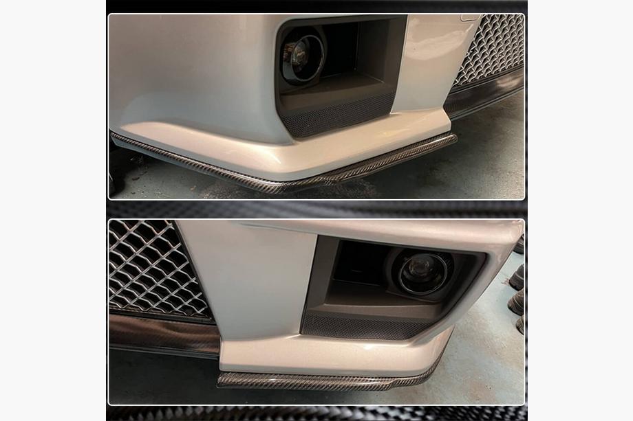 Cadillac CTS 2007-2014 Flaps de parachoques delantero de carbono para CTS V Coupe Foto 4