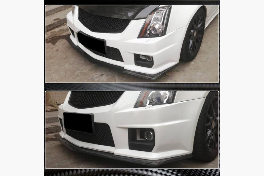 Cadillac CTS 2007-2014 Labio delantero parachoques V1 (para CTS V Coupe, Carbono) Foto 3