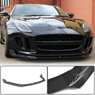Labio Frontal Parachoques (2013-2016, Carbono) Jaguar F-Type 2013-2024 foto 1