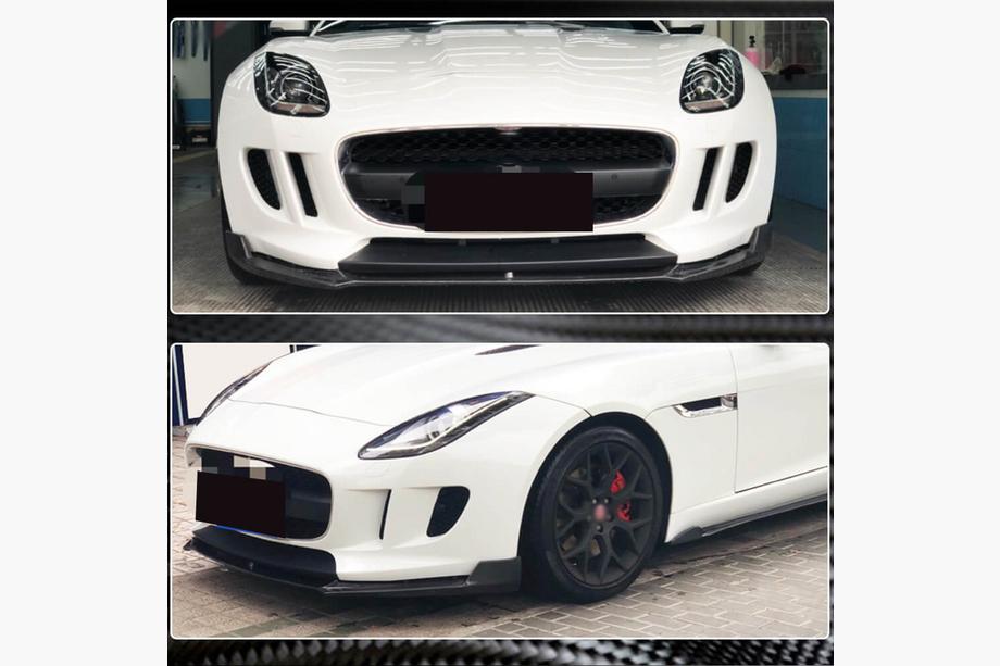Jaguar F-Type 2013-2024 Labio Frontal Parachoques (2013-2016, Carbono) Foto 3