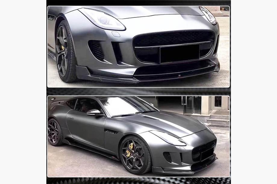Jaguar F-Type 2013-2024 Labio Frontal Parachoques (2013-2016, Carbono) Foto 4