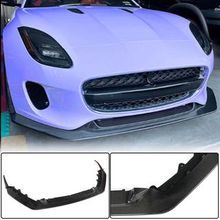 Labio delantero parachoques (para Base 2017-2019, Carbono) Jaguar F-Type 2013-2024 foto 1