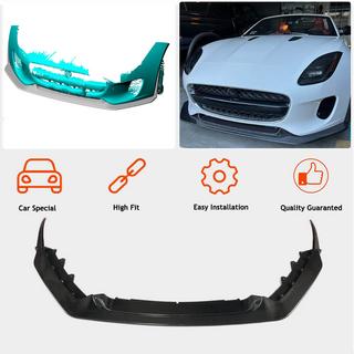 Labio delantero parachoques (para Base 2017-2019, Carbono) Jaguar F-Type 2013-2024 foto 2