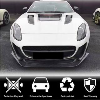 Labio delantero parachoques (para Base 2017-2019, Carbono) Jaguar F-Type 2013-2024 foto 3
