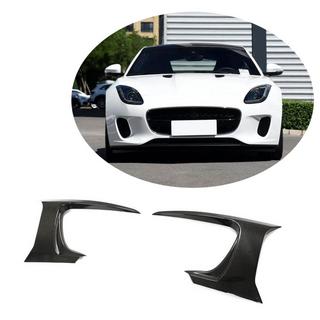 Cubiertas de Parachoques Delantero de Carbono (para Base 2017-2019) Jaguar F-Type 2013-2024 foto 1