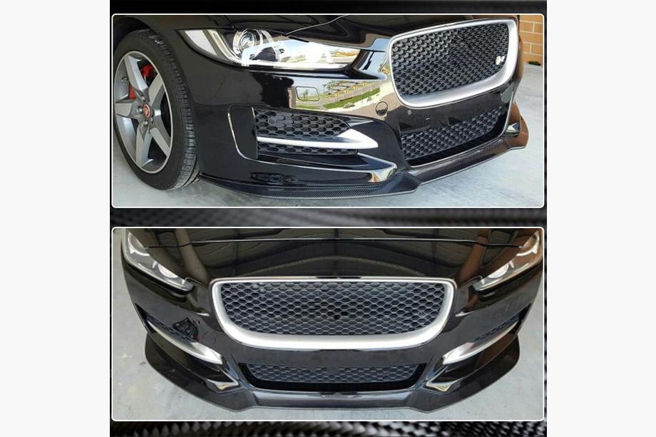 Jaguar XE 2016- Labio de Parachoques Delantero (2015-2019, Carbono) Foto 5