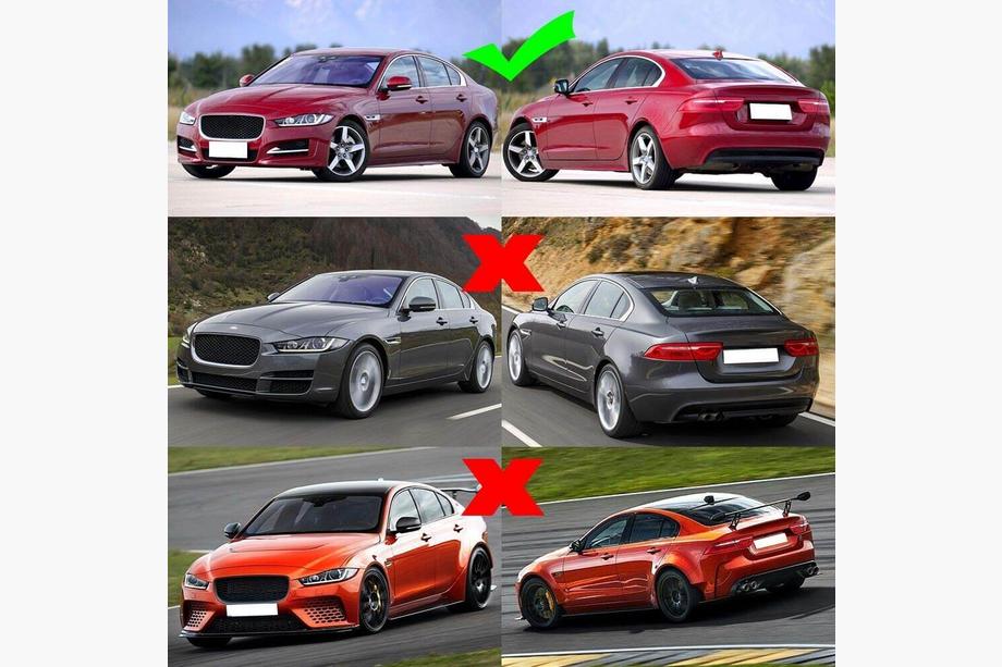 Jaguar XE 2016- Labio de Parachoques Delantero (2015-2019, Carbono) Foto 7