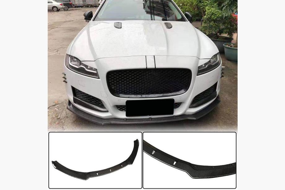 Jaguar XF 2016- Labio Frontal Parachoques (2016-2020, Carbono) Image