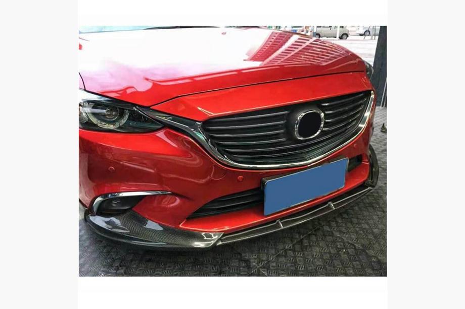 Mazda 6 2012-2024 Lip delantero V1 para parachoques (2017-2019, Carbono) Foto 2