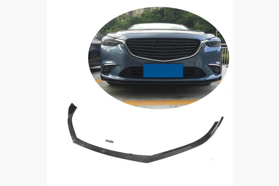 Mazda 6 2012-2024 Lip delantero de parachoques V2 (2017-2019, Carbono) Image