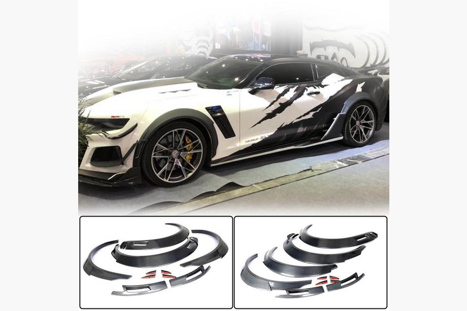 Chevrolet Camaro 2015- Aletines de guardabarros (2016-2019, Carbono) Image