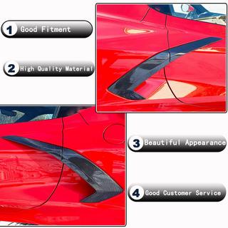 Cubiertas de aletas traseras de carbono (2019-2022) Chevrolet Corvette C8 2019- foto 3