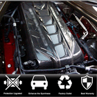 Chevrolet Corvette C8 2019- Cubierta de motor (2019-2022, Carbono) foto 2