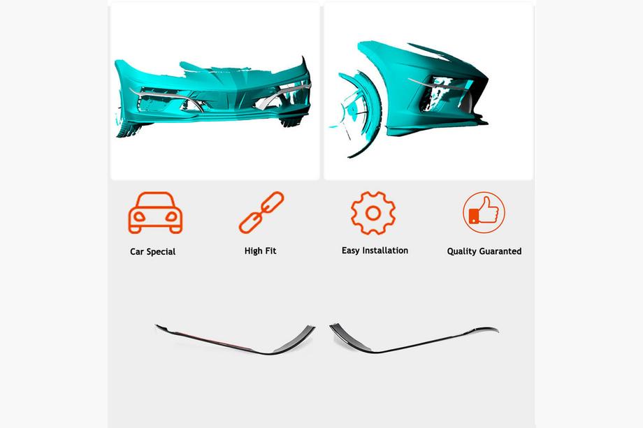 Chevrolet Corvette C8 2019- Cubiertas de Parachoques Delantero de Carbono (2019-2022) Foto 3