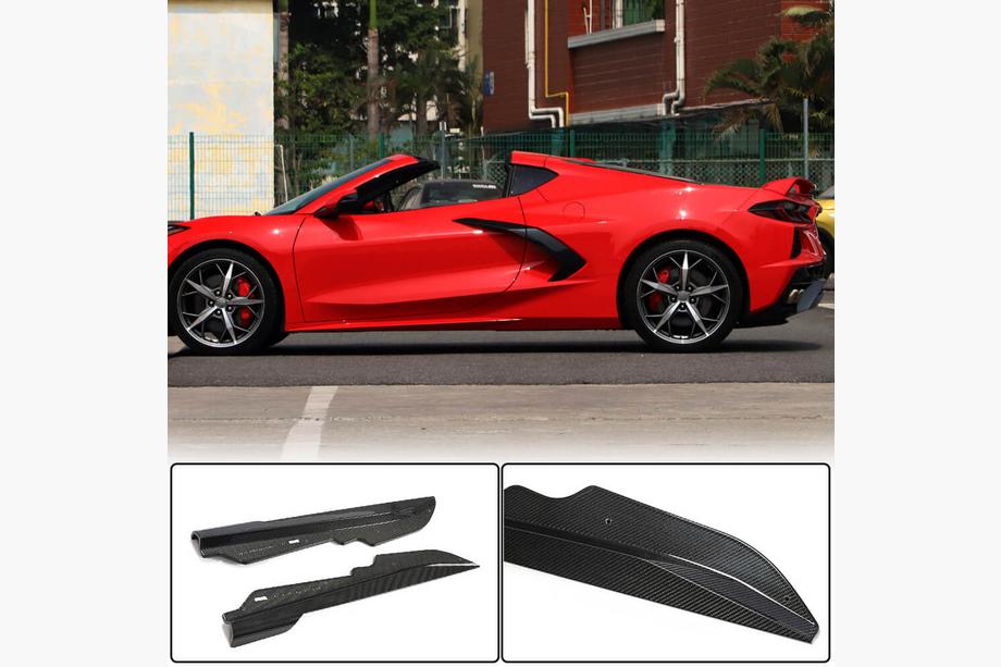 Chevrolet Corvette C8 2019- Faldones Laterales (Carbono) Image