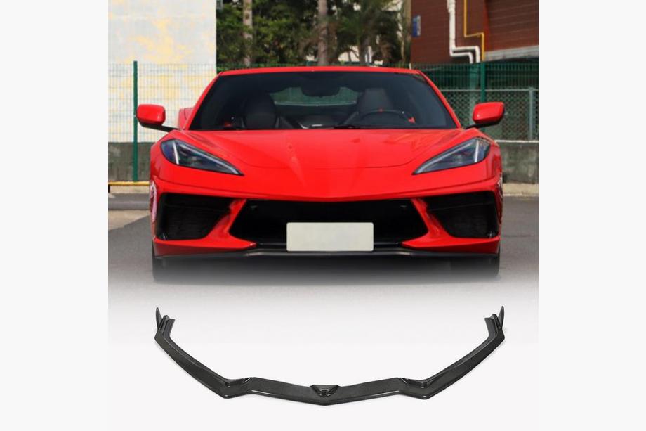 Chevrolet Corvette C8 2019- Labio Delantero Parachoques (Carbono) Image