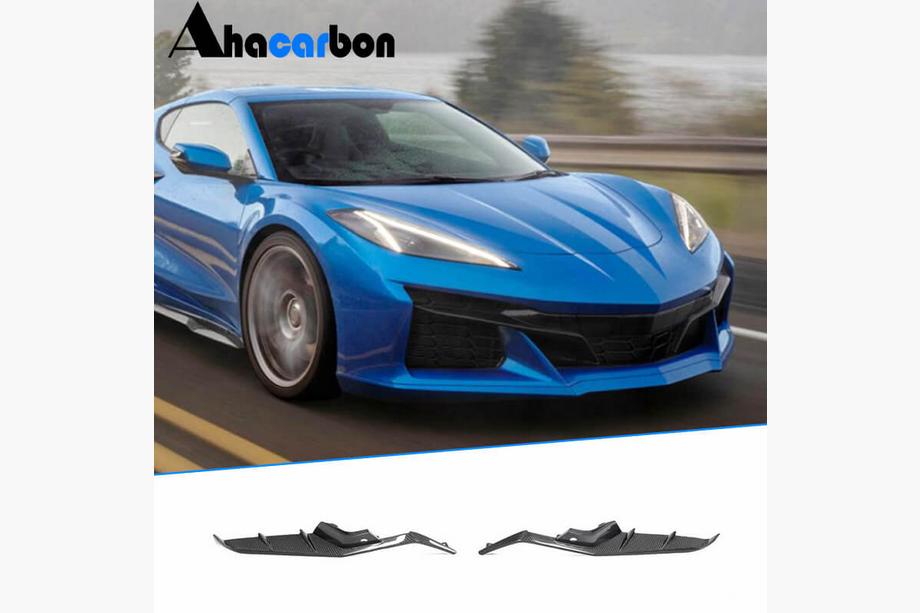 Chevrolet Corvette C8 2019- Cubiertas de Parachoques Delantero de Carbono (para Z06, 2020-2024) Foto 1