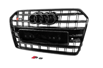 Audi A6 C7 2011-2017 Parrilla Delantera Negra S-Style (2014-2017) foto 3