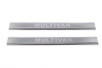 Volkswagen T4 Caravelle/Multivan 1990–2003 Cubiertas de Umbral de Puerta LASER (2 uds, Acero Inoxidable) Multivan foto 2