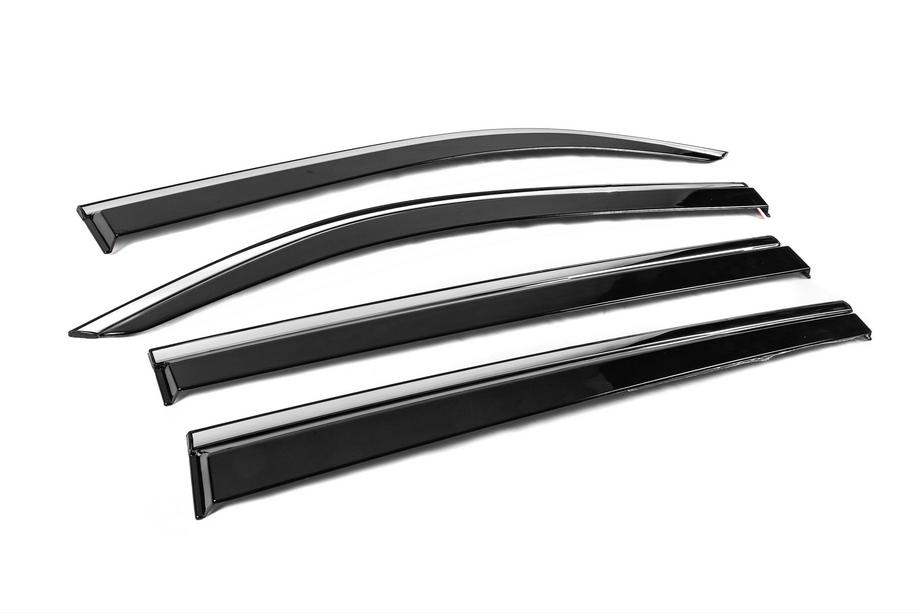 Peugeot Partner/Rifter 2019- Deflectores de Ventana con Moldura Cromada Niken Luxury (4 uds) Foto 3