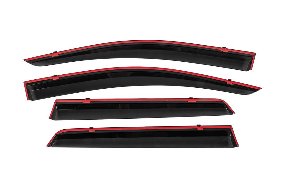 Fiat Freemont 2011-2016 Deflectores de Ventana con Moldura Cromada Niken Luxury (4 uds) Foto 4