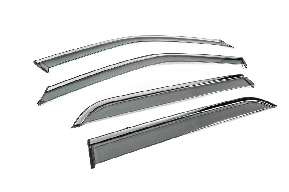 Ford Explorer 2011-2019 Deflectores de Ventana con Moldura Cromada Niken Luxury (4 uds) Foto 3