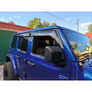 Deflectores de Ventana Niken Luxury (4 uds) Jeep Wrangler 2018- foto 4