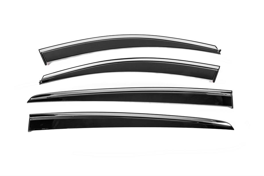 Kia Sportage 2015-2021 Deflectores de Ventana con Moldura Cromada Niken Luxury (4 uds) Foto 2
