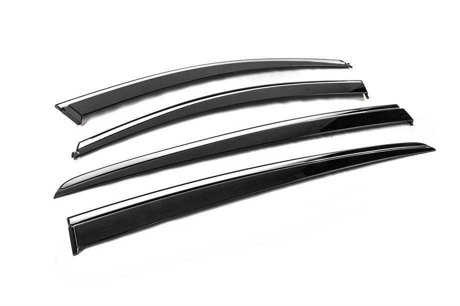 Kia Sportage 2015-2021 Deflectores de Ventana con Moldura Cromada Niken Luxury (4 uds) Foto 4