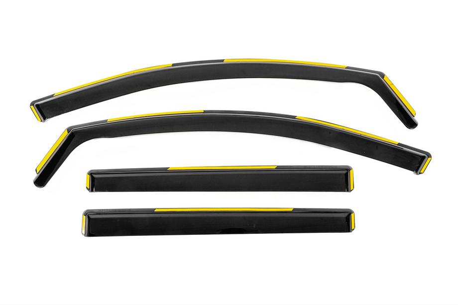 Mitsubishi L200 2015-2024 Deflectores de aire encastrables Niken Luxury (4 uds) Image