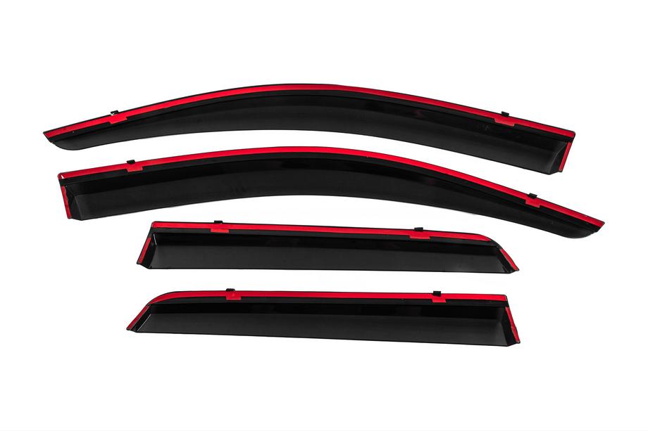 Mitsubishi ASX 2010-2023 Deflectores de Ventana con Moldura Cromada Niken Luxury (4 uds) Foto 4