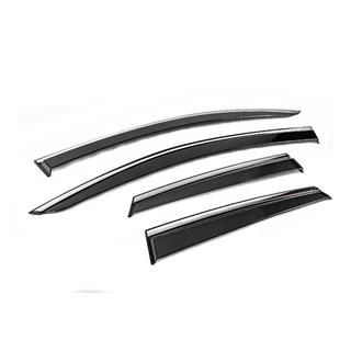 Deflectores de Ventana con Moldura Cromada Niken Luxury (4 uds) Opel Crossland X 2017-2024 foto 3