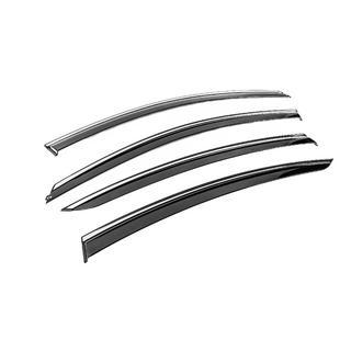 Deflectores de Ventana con Moldura Cromada Niken Luxury (SD/HB, 2013-2017, 4 uds) Opel Insignia 2008-2017 foto 3