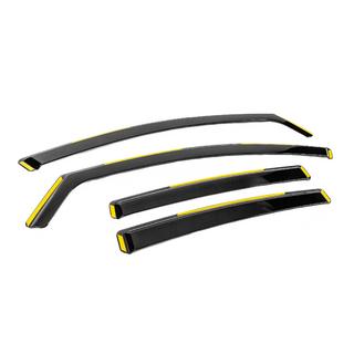 Deflectores de viento insertables Niken Luxury (SD/HB, 2008-2013, 4 uds) Opel Insignia 2008-2017 foto 3