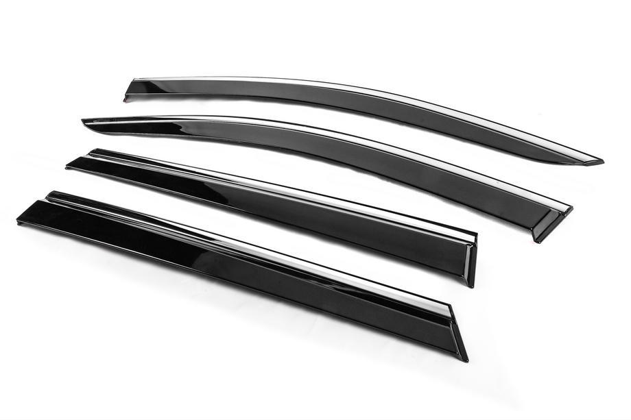 Peugeot 5008 2016-2023 Deflectores de Ventana con Moldura Cromada Niken Luxury (4 uds) Foto 2