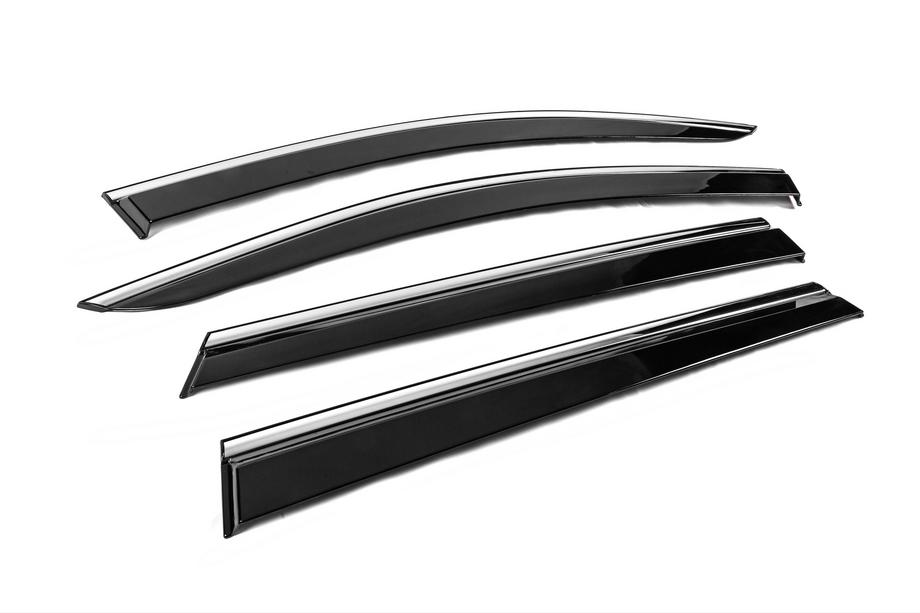 Peugeot 5008 2016-2023 Deflectores de Ventana con Moldura Cromada Niken Luxury (4 uds) Foto 3