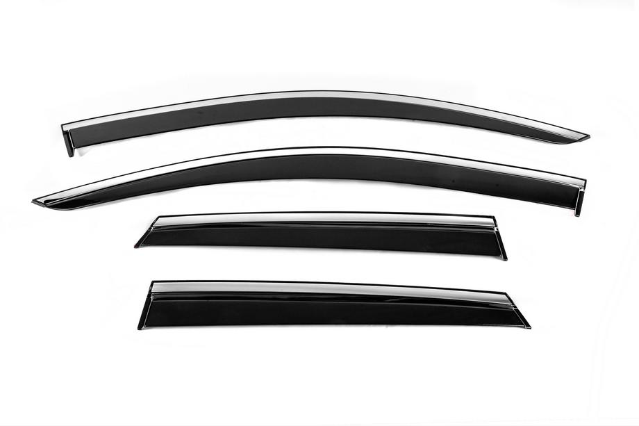 Renault Captur 2013-2019 Deflectores de Ventana con Moldura Cromada Niken Luxury (4 uds) Image