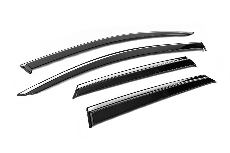 Renault Captur 2013-2019 Deflectores de Ventana con Moldura Cromada Niken Luxury (4 uds) Foto 3