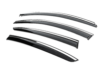 Renault Megane IV 2016-2025 Deflectores de Ventana con Moldura Cromada Niken Luxury (SD, 4 uds) foto 2