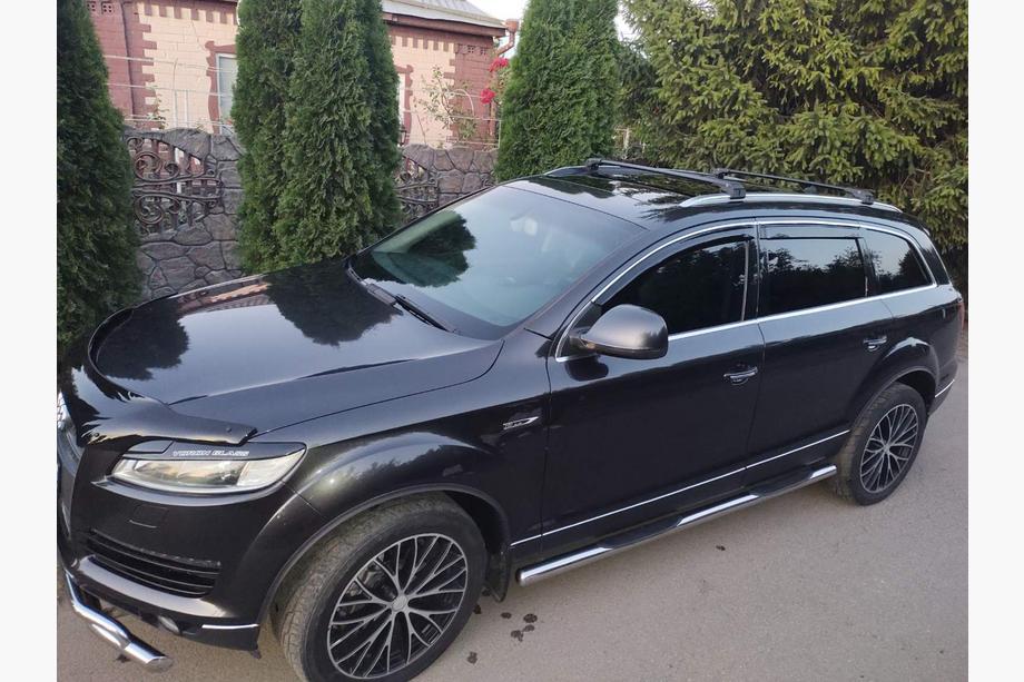 Audi Q7 2005-2015 Barras de techo (transversales) para raíles integrados Skybar V2 120 cm (juego de 2) Image
