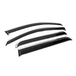 Deflectores de Ventana con Moldura Cromada Niken Luxury (2011-2015, 4 uds) Toyota Hilux 2006-2015 foto 3