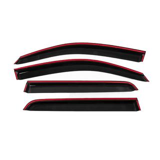 Deflectores de Ventana con Moldura Cromada Niken Luxury (2011-2015, 4 uds) Toyota Hilux 2006-2015 foto 4