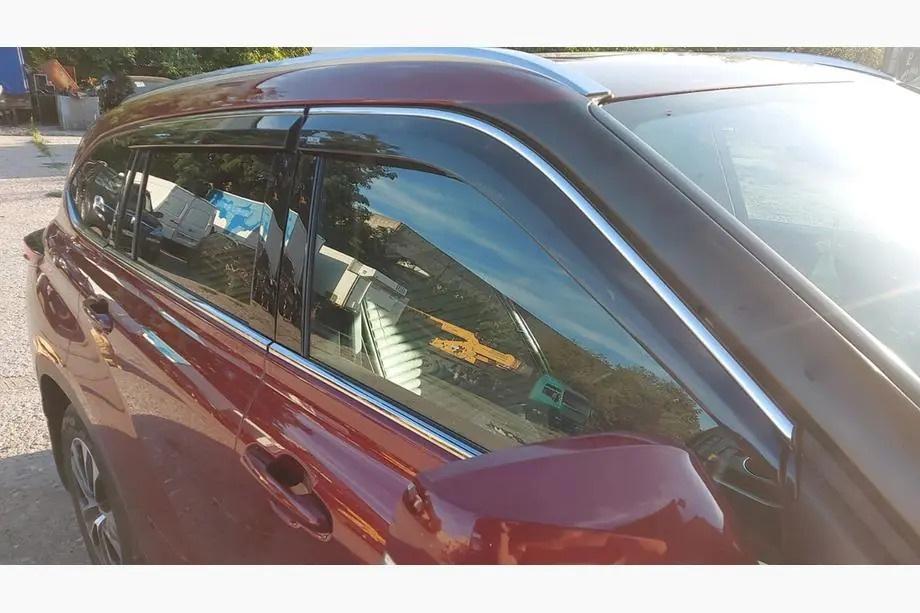 Toyota Highlander 2019- Deflectores de Ventana con Moldura Cromada Niken Luxury (4 uds) Foto 1