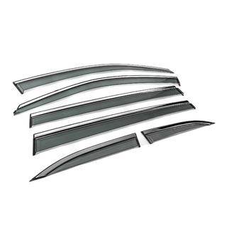 Deflectores de ventana con moldura cromada Niken Luxury (6 uds) foto 4