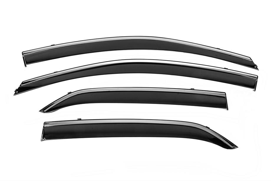 Toyota Corolla 2007-2013 Deflectores de Ventana con Moldura Cromada Niken Luxury (4 uds) Foto 1