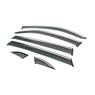Deflectores de ventana Niken Luxury con moldura cromada (para Terramont X, 6 uds) foto 2