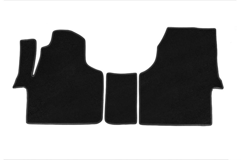 Mercedes Sprinter W906 2006–2018 Alfombrillas de moqueta Deluxe V1 (Negro) Image