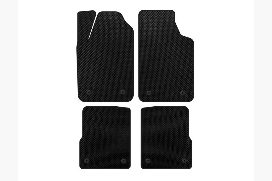 Audi A2 1999-2005 Alfombrillas de moqueta Deluxe (HB, Negro) Image