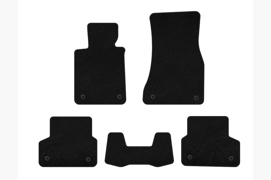 BMW Serie 5 G30/G31 2017–2023 Alfombrillas de moqueta Deluxe (negras) Foto 1